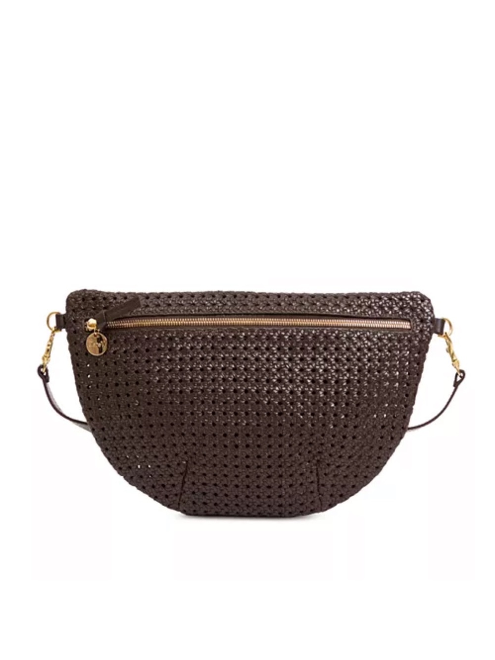 Clare V Large Grande Fanny in Chocolate Rattan NWT